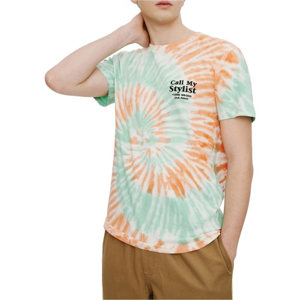 Elevenparis Mens Call My Stylist Embellished T-Shirt, NWT